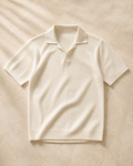 Aurelio ivory knitted polo
